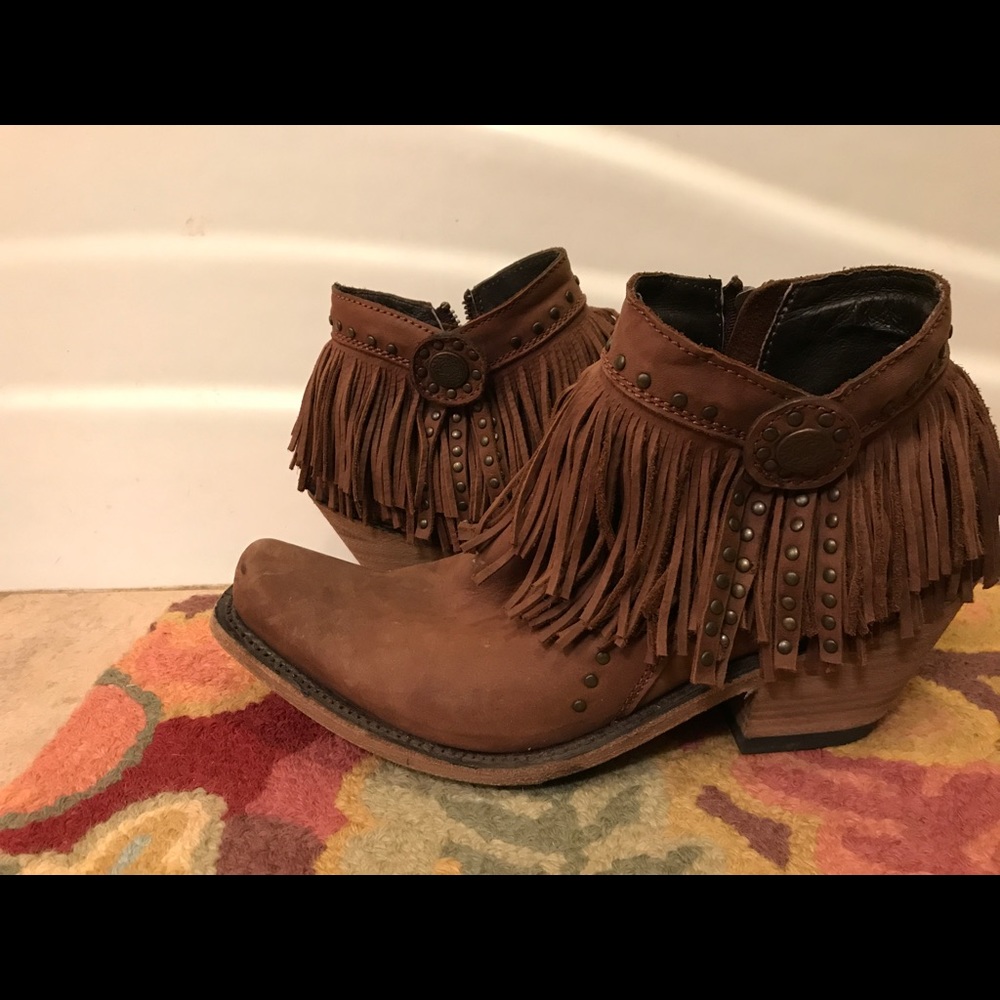 Liberty Black fringe boots